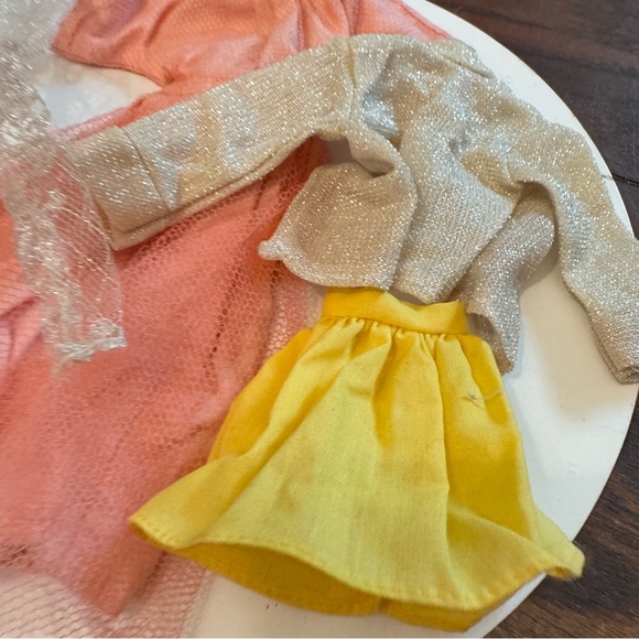 Vintage Barbie doll style clothing skirt dress sheer leggings dress bundle - Picture 2 of 5